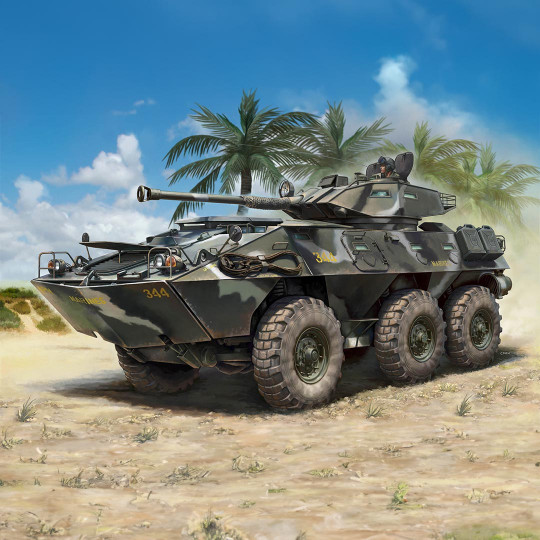 Plastikmodell des Panzers LAV300 90mm Cockerill Gun 1:35 Plastikmodell des Panzers...