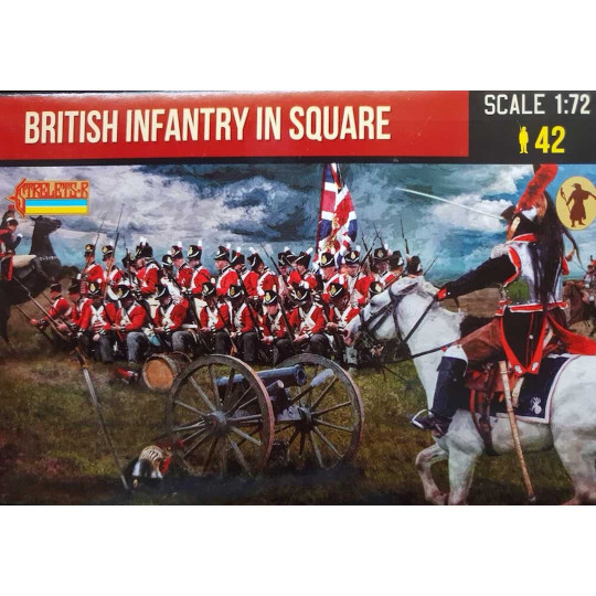 Figurine British infantry in square 1:72 Figurine British infantry...