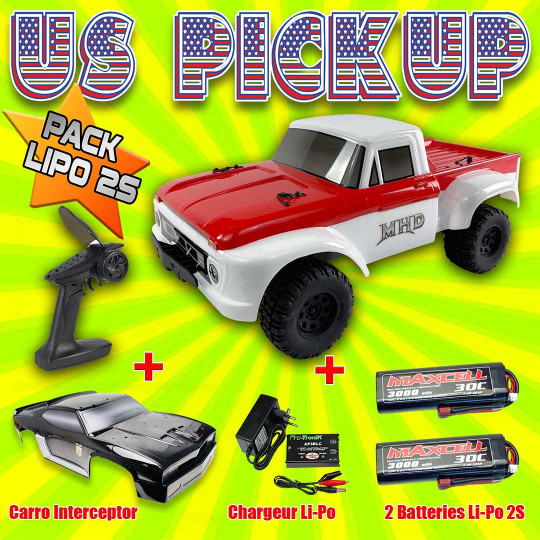 Draft Car -kontrolliertes Auto US PICK UP Combo 2S 1:10 XL Draft Car -kontrolliertes...
