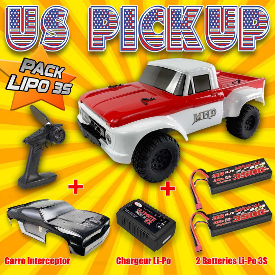 Draft Car -kontrolliertes Auto US PICK UP Combo 3S 1:10 XL Draft Car -kontrolliertes...