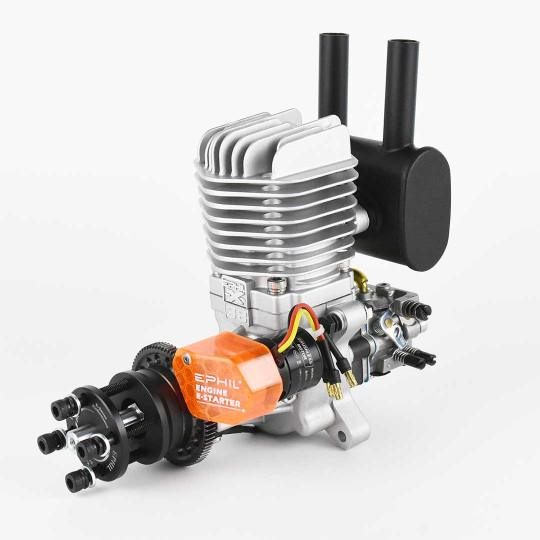 Thermischer Benzinmotor für Flugzeuge EPHIL 38cc PRO Einzylinder-Heckauslass und Anlasser Thermischer Benzinmotor für...
