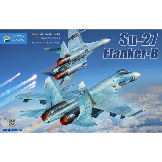Plastikmodellflugzeug Sukhoi Su-27 Flanker-B 1:48 Plastikmodellflugzeug...