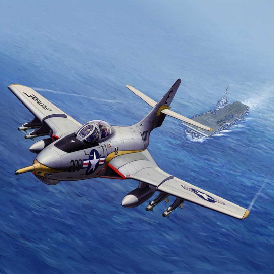 Plastikmodellflugzeug GRUMMAN F9F-8 / F9F-8P COUGAR 1:48 Plastikmodellflugzeug...