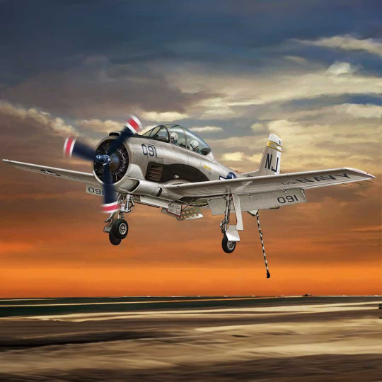 Plastikmodellflugzeug T-28...