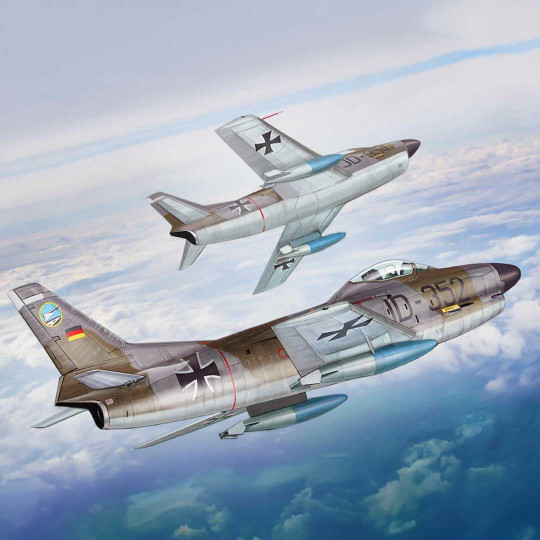 Plastikmodellflugzeug NORTH AMERICAN F-86K SABRE DOG ARMÉE DE L'AIR 1957 1:32 Plastikmodellflugzeug NORTH...