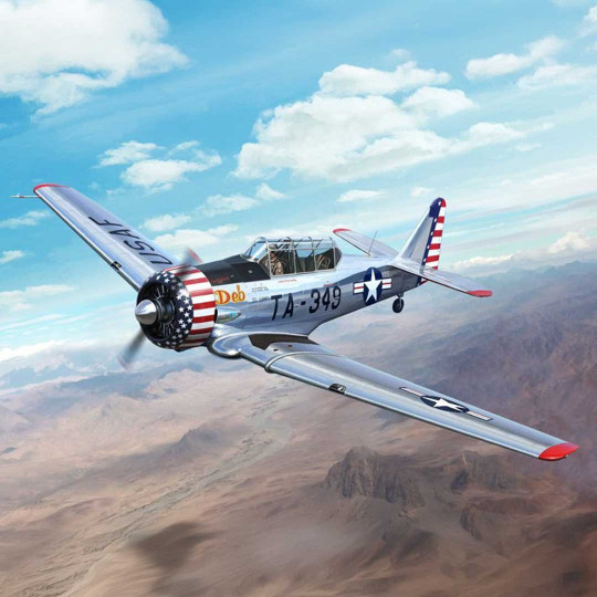 Plastikmodellflugzeug NORTH AMERICAN T-6 "TEXAN" 1956 1:32 Plastikmodellflugzeug NORTH...