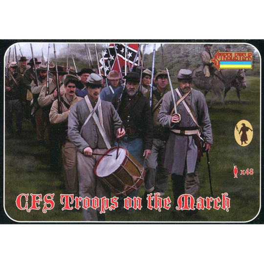 Figurine die Konföderierten auf dem Marsch 1:72 Figurine die Konföderierten...