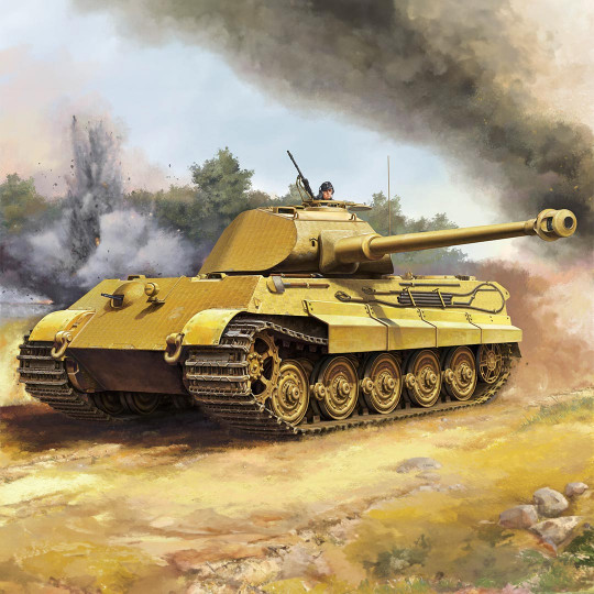 Plastikmodell eines Panzers Pz.Kpfw.VI Sd.Kfz. 182 Tiger II (Porsche Early prod) 1:16 Plastikmodell eines Panzers...