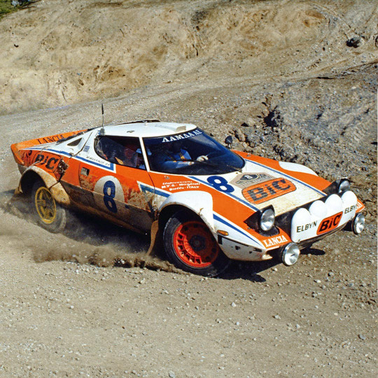 Modell des Lancia Stratos...