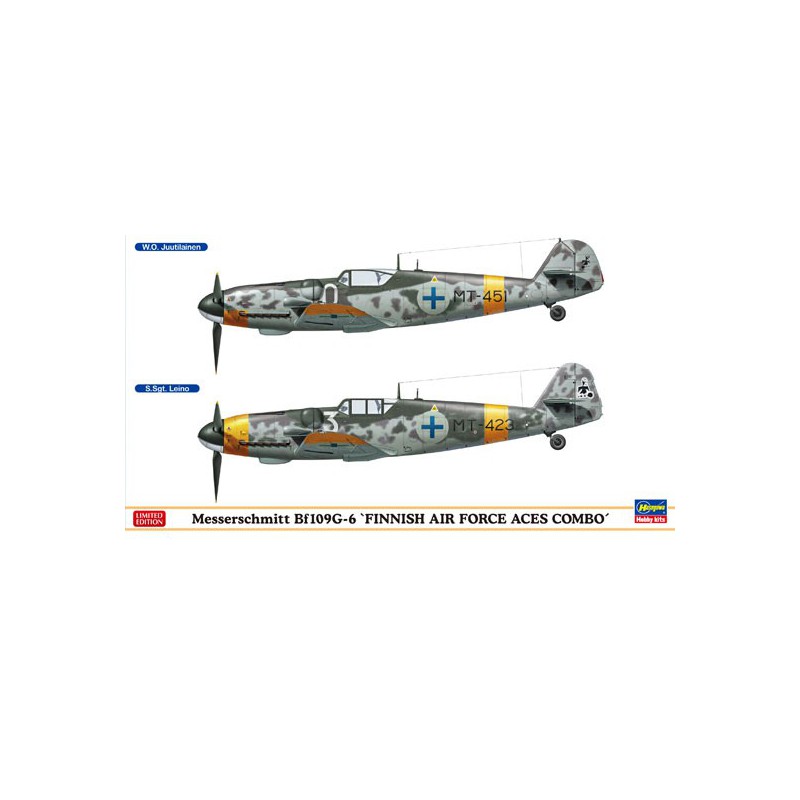 BF109G-6 Plastikflugzeugmodell „Finnische Luftwaffen-Aces-Kombination“ | Scientific-MHD