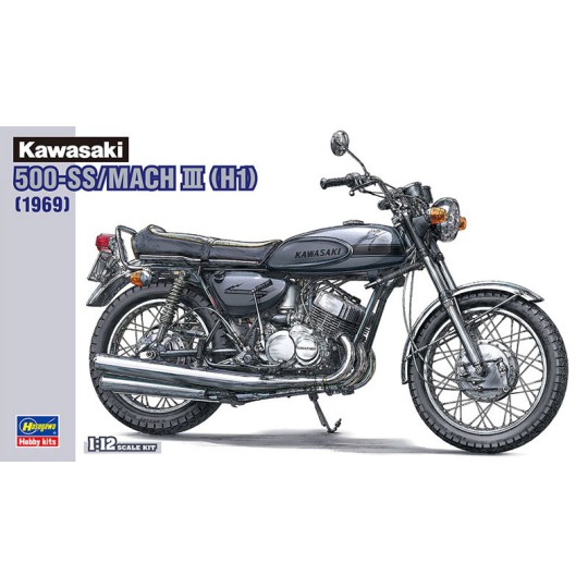 Kawasaki 500-SS/Mach III Plastikmotorradmodellmodell Kawasaki 500-SS/Mach III Plastikmotorradmodellmodell | Scientific-MHD