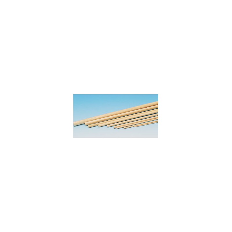 Balsa rundes Holzmaterial d.10x1000mm | Scientific-MHD