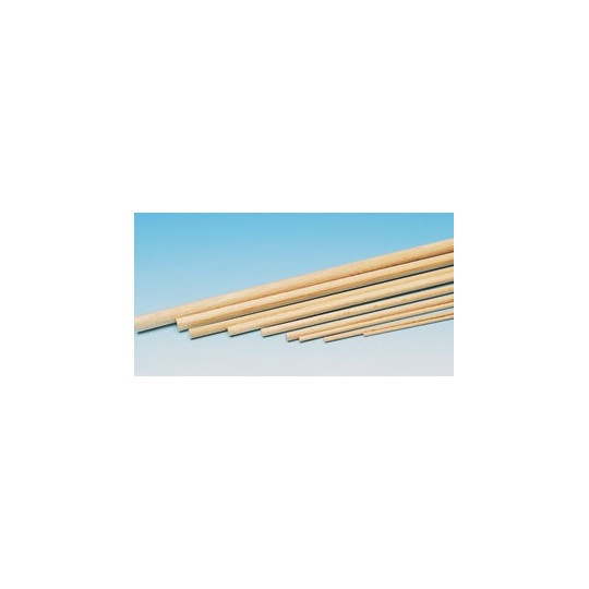 Balsa rundes Holzmaterial D. 5x1000 mm | Scientific-MHD