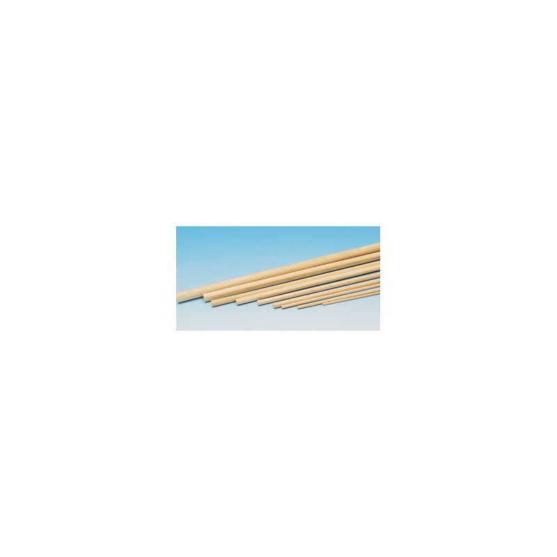 Runde Holzmaterial Balsa D. 6x1000mm | Scientific-MHD