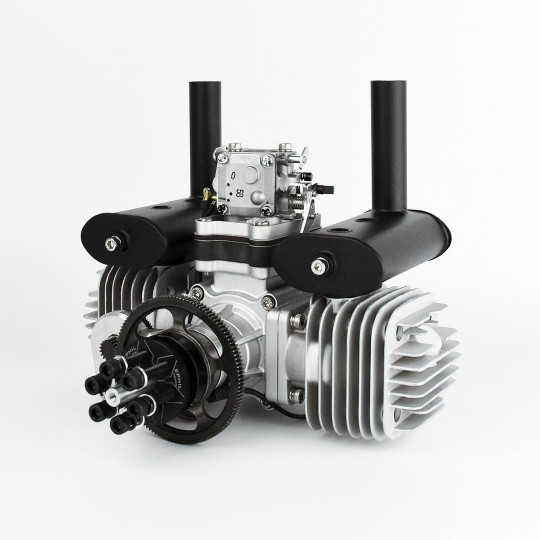Thermischer Benzinmotor für Flugzeuge EPHIL 123cc Zweizylinder PRO mit Anlasser Thermischer Benzinmotor für...