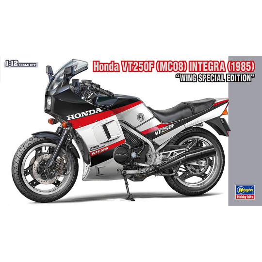 Plastikmodell eines Motorrads Honda VT250F (MC08) Integra 1985 „Wing Special Edition“ 1:12 Plastikmodell eines...