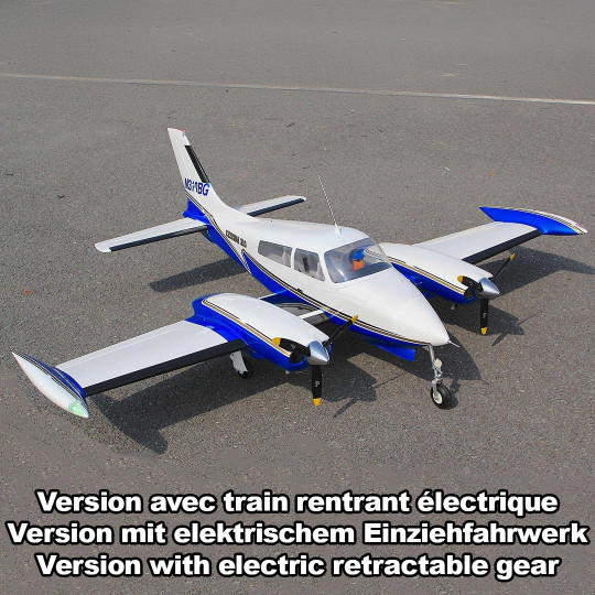 Ferngesteuertes Thermoflugzeug Cessna 310 ARF giant scale 2,05m mit elektrischem Einziehfahrwerk Ferngesteuertes...