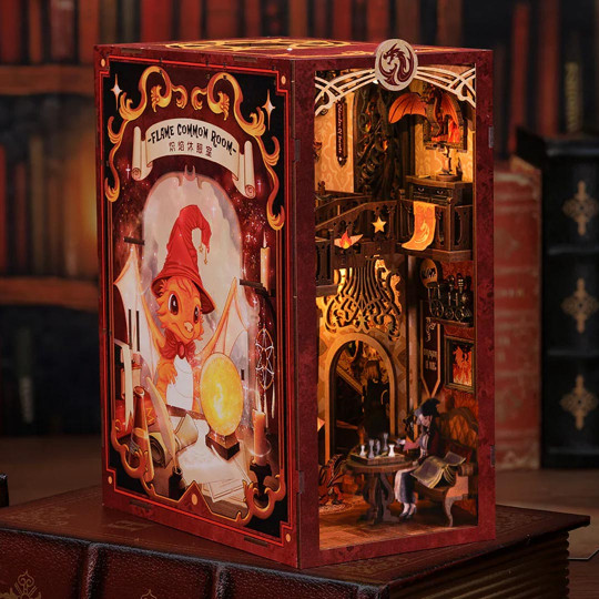 Puzzle 3D Buchstütze Flame Common Room Puzzle 3D Buchstütze Flame...
