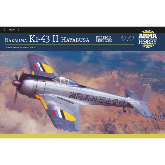 Plastikmodellflugzeug Nakajima Ki-43 II Hayabusa foreign services 1:72 Plastikmodellflugzeug...