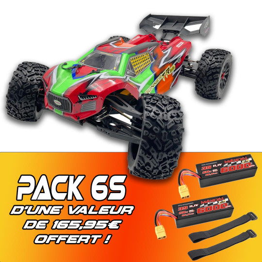 Gunner Truggy 6S 1/8 + Pack 6S Radio -kontrolliertes Elektroauto Gunner Truggy 6S 1/8 + Pack...
