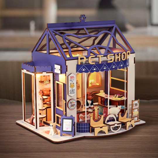 3D-Puzzle miniaturhaus Meow Talk Pet Shop 3D-Puzzle miniaturhaus Meow...