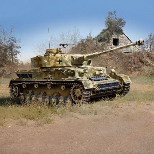 Plastikmodell eines Panzers German Pz.Kpfw.IV Ausf.H 1:72 Plastikmodell eines Panzers...