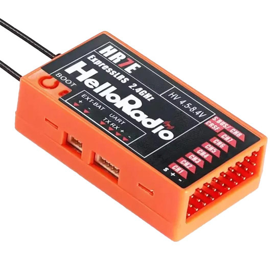 Zubehör für Funkgerät HRS Empfänger 8V HR7E ELRS 2,4 GHz Rot Zubehör für Funkgerät HRS...