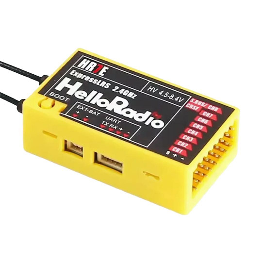 Zubehör für Funkgerät HRS Empfänger 8V HR7E ELRS 2,4 GHz Gelb Zubehör für Funkgerät HRS...