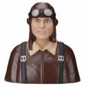 Eingebettete Accessoire Büste des deutschen Piloten 14/18-1/4 gemalt | Scientific-MHD