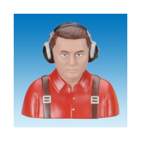 Rot gestrichen auf -board Civil Pilot Bust Accessoire - 1/4 | Scientific-MHD