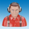 Rot gestrichen auf -board Civil Pilot Bust Accessoire - 1/4 | Scientific-MHD