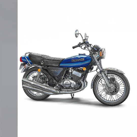 Plastikmodell des Motorrads...