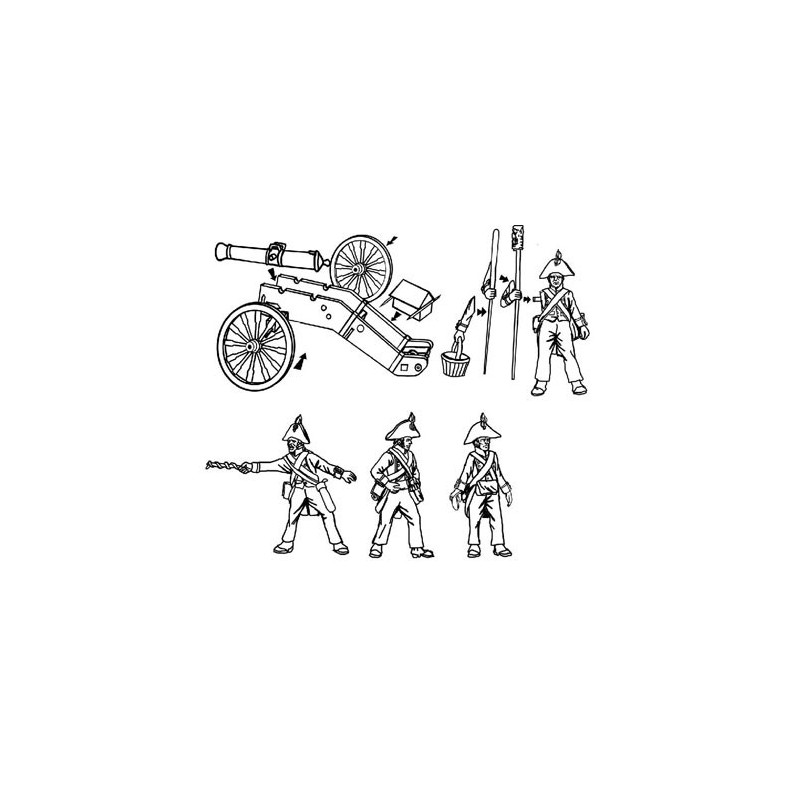 Französische Artillerie -Figur 1805 1/72 | Scientific-MHD