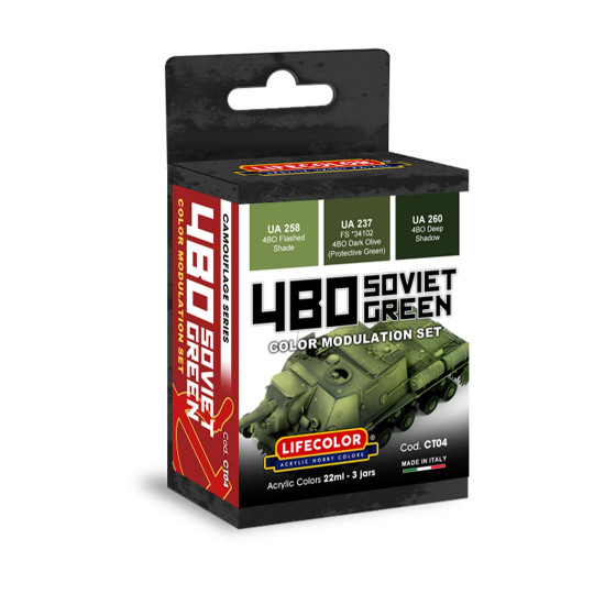 Acrylfarbe Grüntöne 4BO...