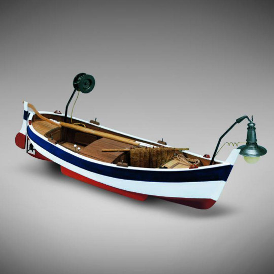Statisches Fischerboot Gozzo.