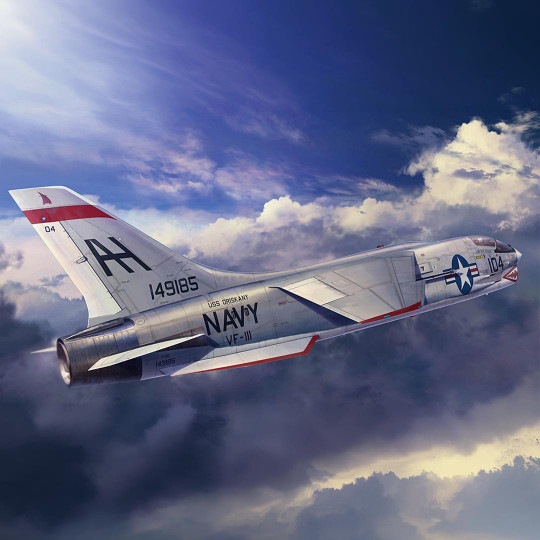 Modell eines F-8E Crusader...