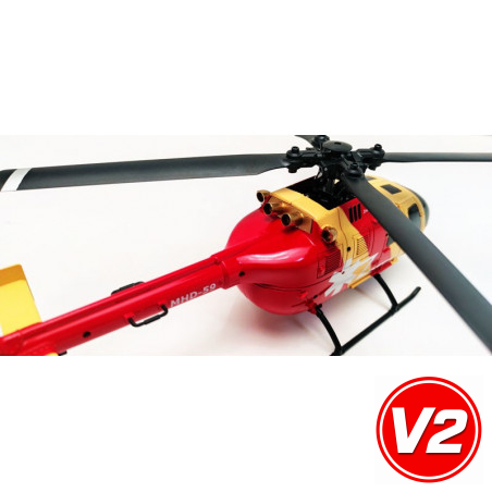 Radio -kontrollierter elektrischer Hubschrauber C 400 Rescuequadripale | Scientific-MHD