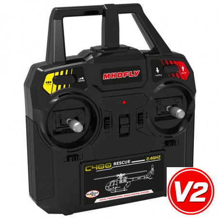 Radio -kontrollierter elektrischer Hubschrauber C 400 Rescuequadripale | Scientific-MHD
