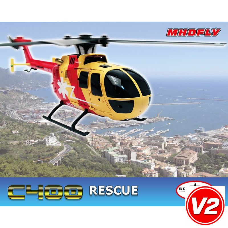 Radio -kontrollierter elektrischer Hubschrauber C 400 Rescuequadripale | Scientific-MHD