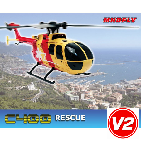 Radio -kontrollierter elektrischer Hubschrauber C 400 Rescuequadripale | Scientific-MHD
