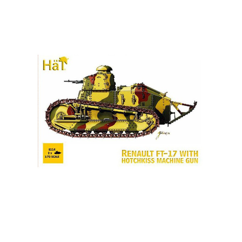 Figur char renault ft-17+hot.mg 1/72 | Scientific-MHD