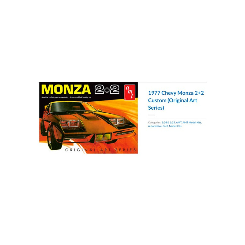 Chevy Monza 2+2 Zoll 1/25 Plastikautoabdeckung | Scientific-MHD