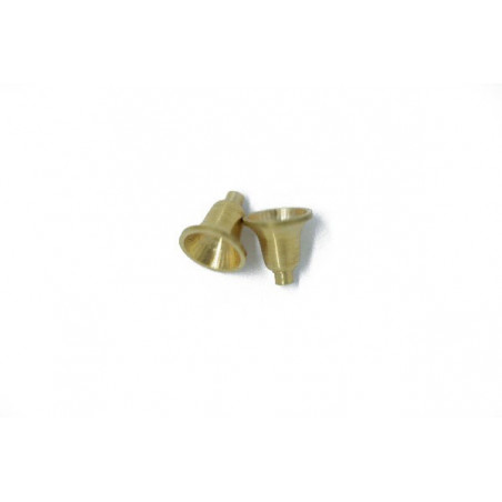 9x8mm Messingglotz -Ausstattung (2pcs) | Scientific-MHD