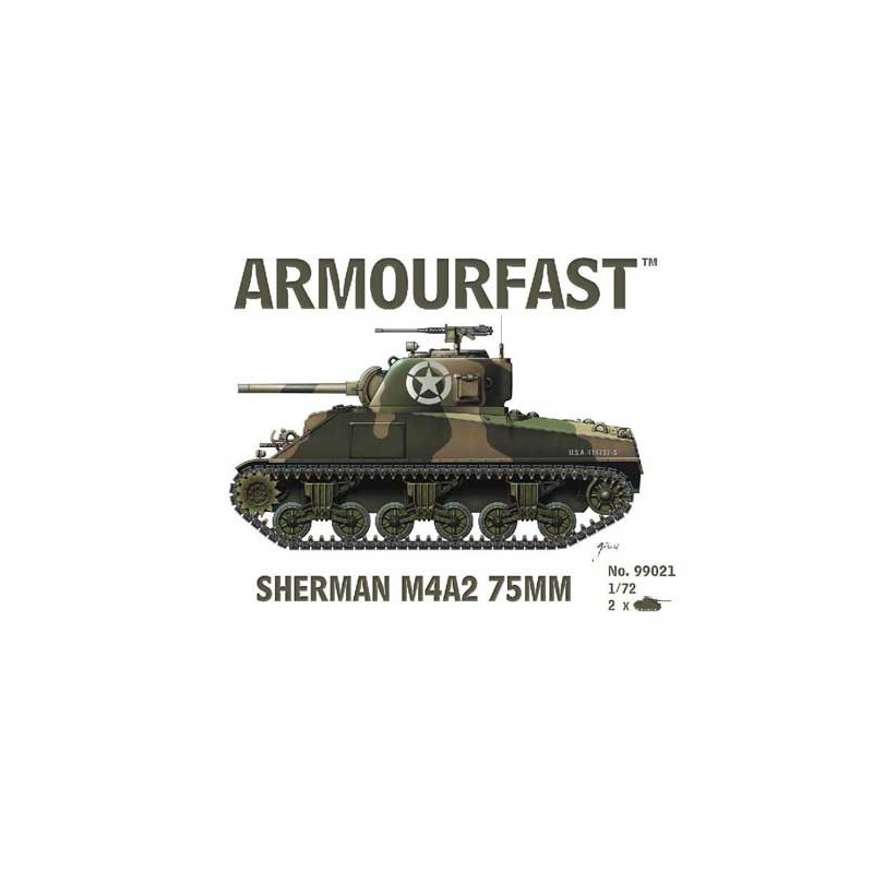 Sherman M4A2 75 mm 1/72 Kunststofftankmodell | Scientific-MHD