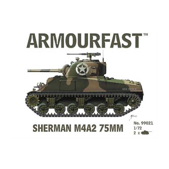 Sherman M4A2 75 mm 1/72 Kunststofftankmodell | Scientific-MHD