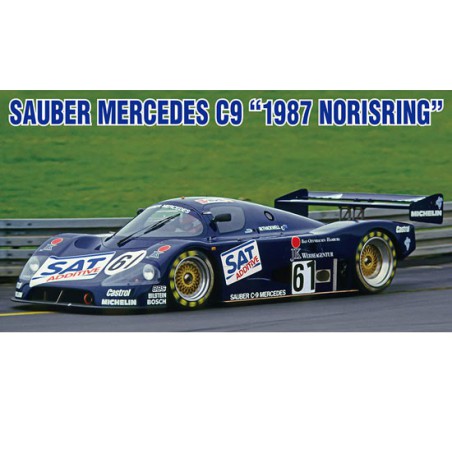 Sauber Mercedes C9 1987 1/24 Plastikautoabdeckung | Scientific-MHD