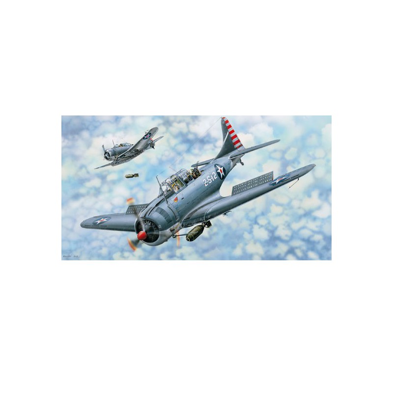 SBD-3/4 Dauntless 1/18 Plastikflugzeugmodell | Scientific-MHD