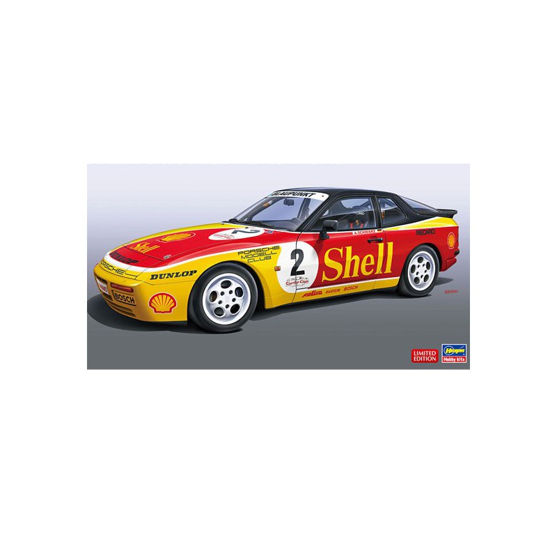 Shell Porsche 944 Turbo -Rennen 1/24 Plastikautoabdeckung | Scientific-MHD