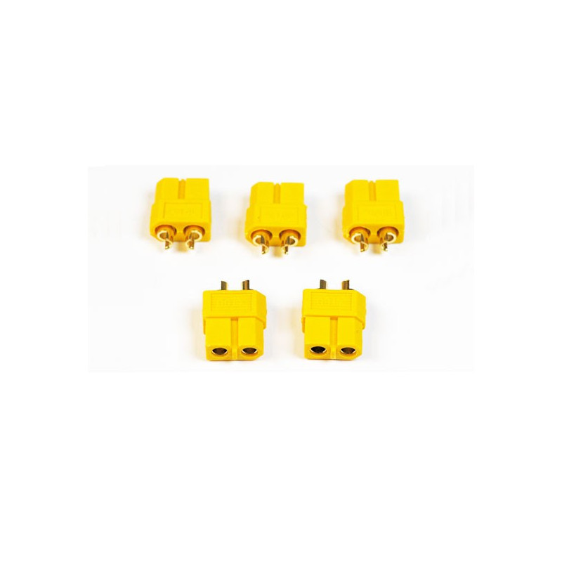 Ladegerät für Batterie für radiogesteuerte Geräte XT-60 Gold Female (100pcs) | Scientific-MHD