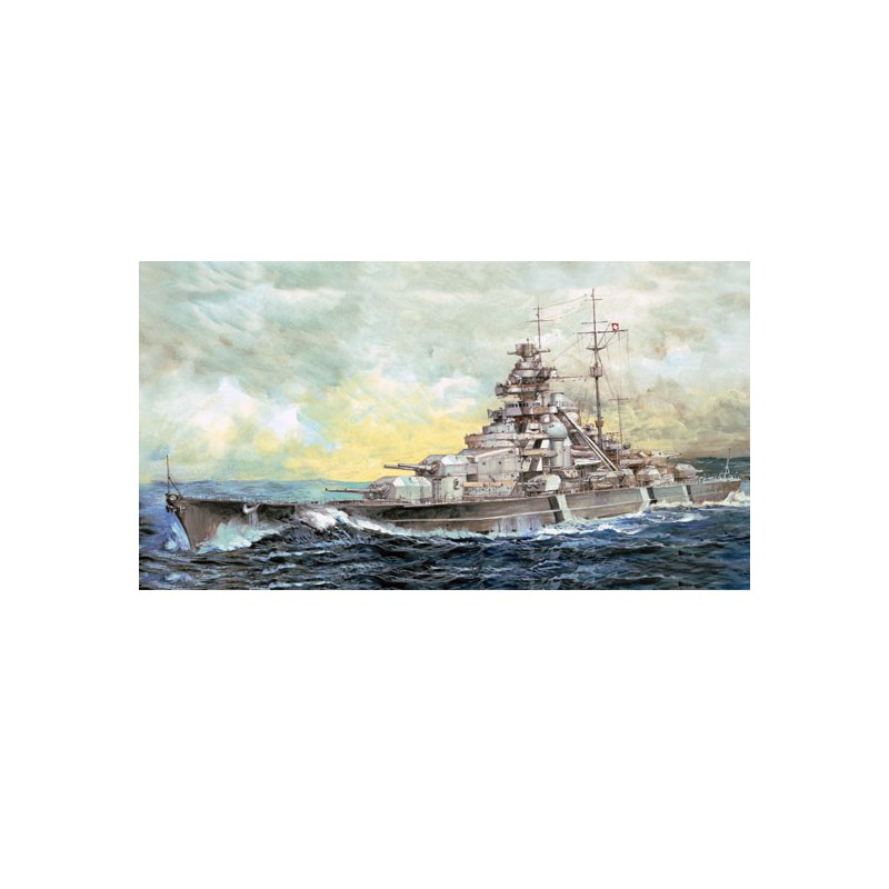 Plastikboot Modell Top Grad Deutsch Bismarck 1/700 | Scientific-MHD